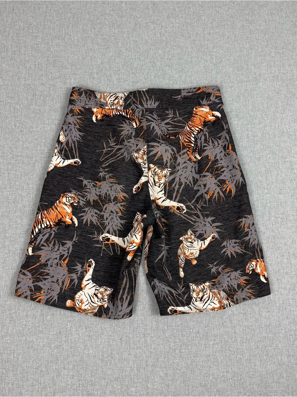 RS Surf Tiger Bamboo Board Shorts 28 Island Inspired Swim Trunks